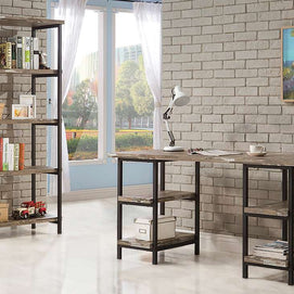 4-Shelf Salvaged Cabin Writing Desk