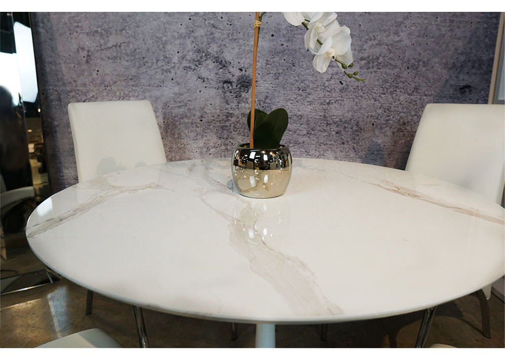 Modern Faux Marble 5-PC Dining Set