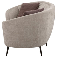 Contemporary Curved Shaped Loveseat