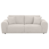 Contemporary Chenille Sofa With Oversized Arms