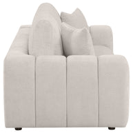 Contemporary Chenille Sofa With Oversized Arms