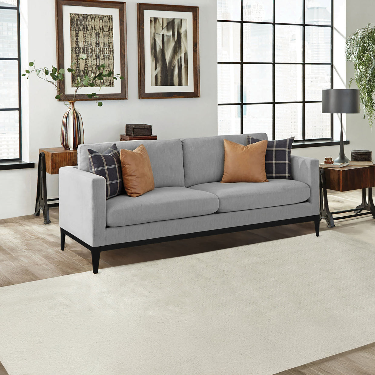 Modern Light Gray Sofa