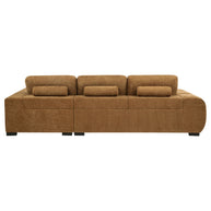 Right-Facing Chaise Sectional Sofa – Warm Fabric
