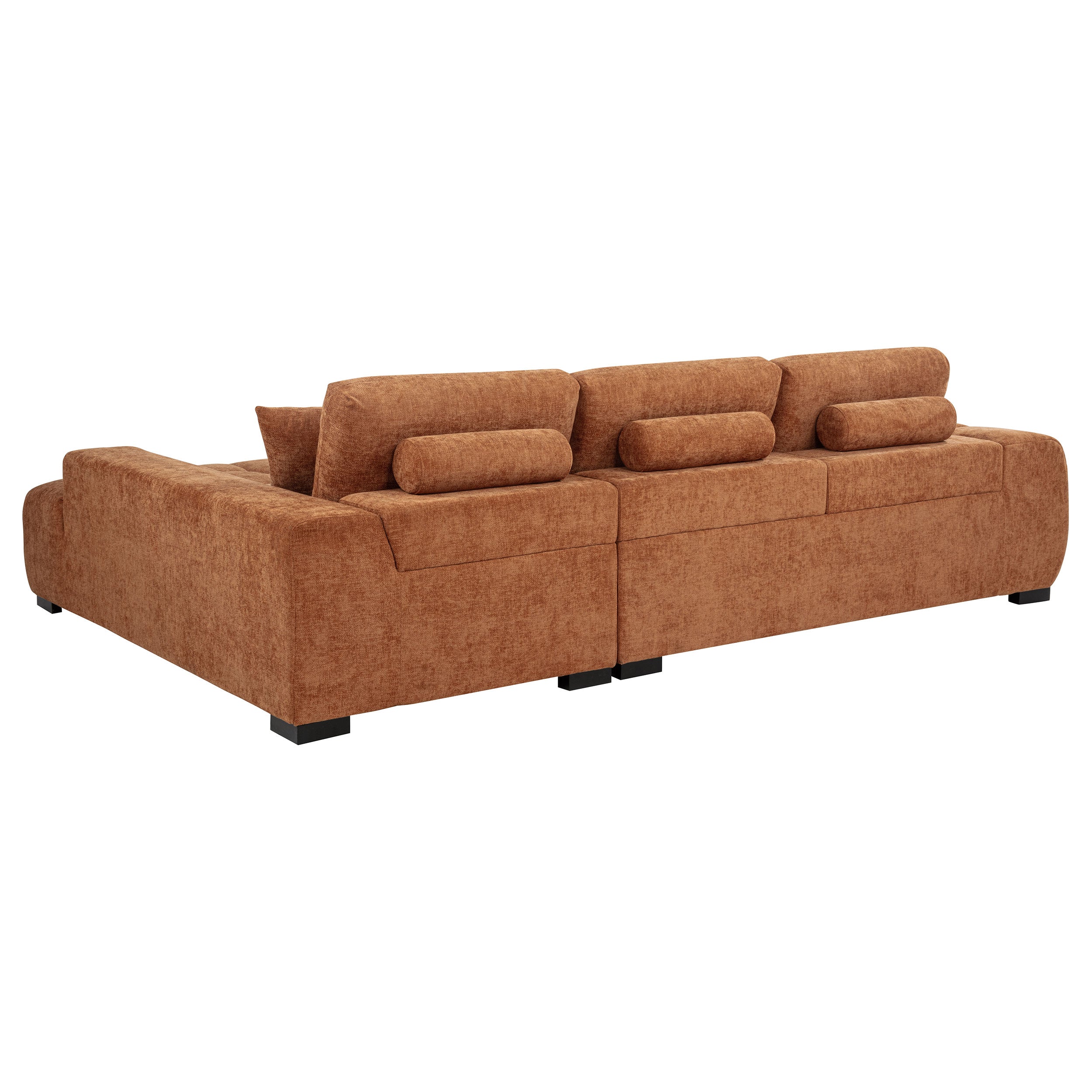 Modern Right-Facing Chaise Sectional Sofa in Upholstered Fabric | Exclusive Online Item