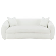 Luna Bouclé Curved Sofa