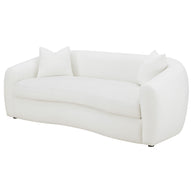 Luna Bouclé Curved Sofa