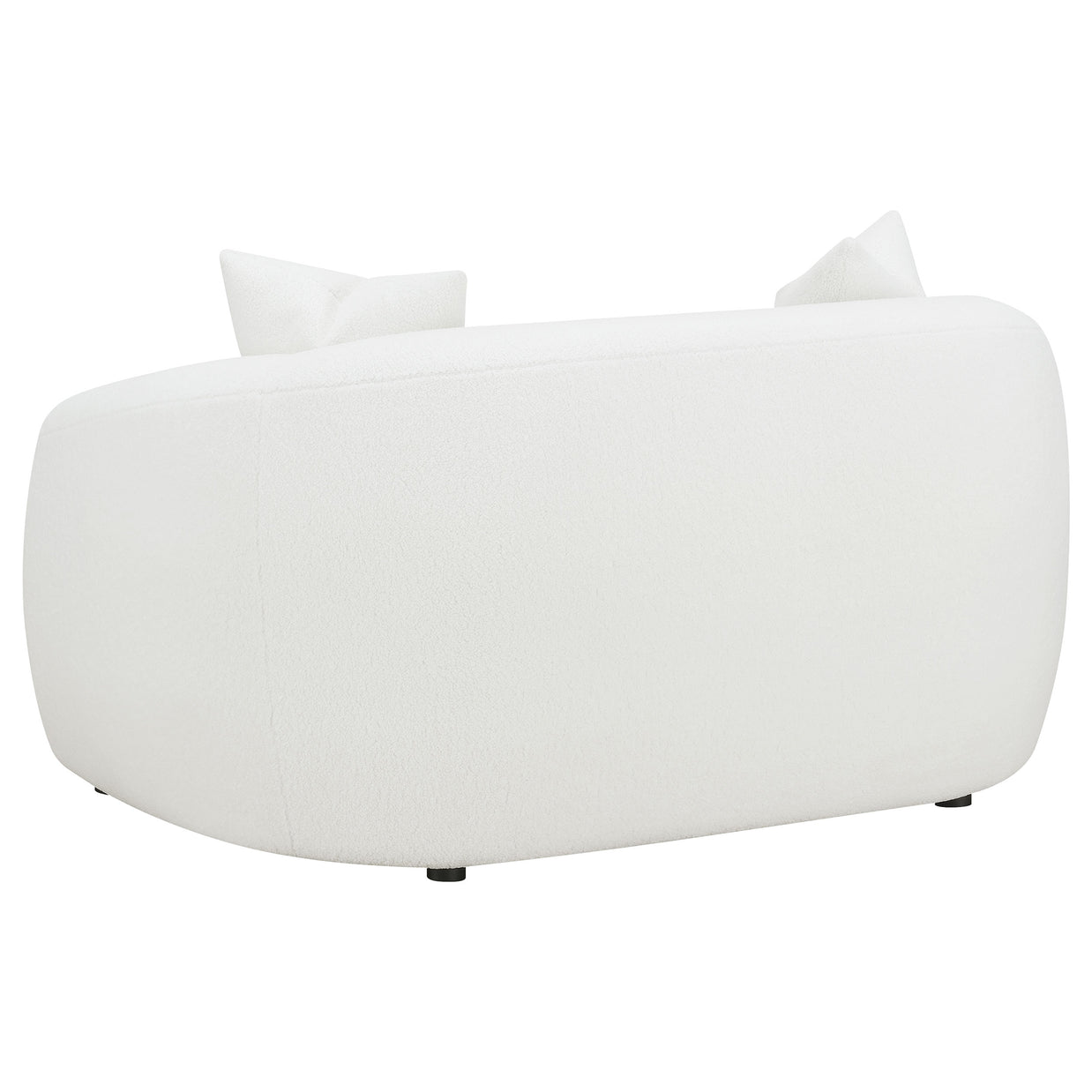 Luna Bouclé Curved Loveseat