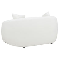 Luna Bouclé Curved Loveseat