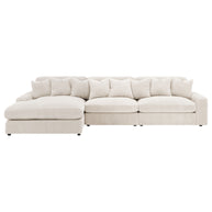 3 Piece Reversible Corduroy Sectional Sofa