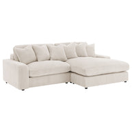 Oversized Reversible Chaise Corduroy Sectional Sofa
