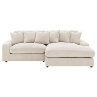 Oversized Reversible Chaise Corduroy Sectional Sofa