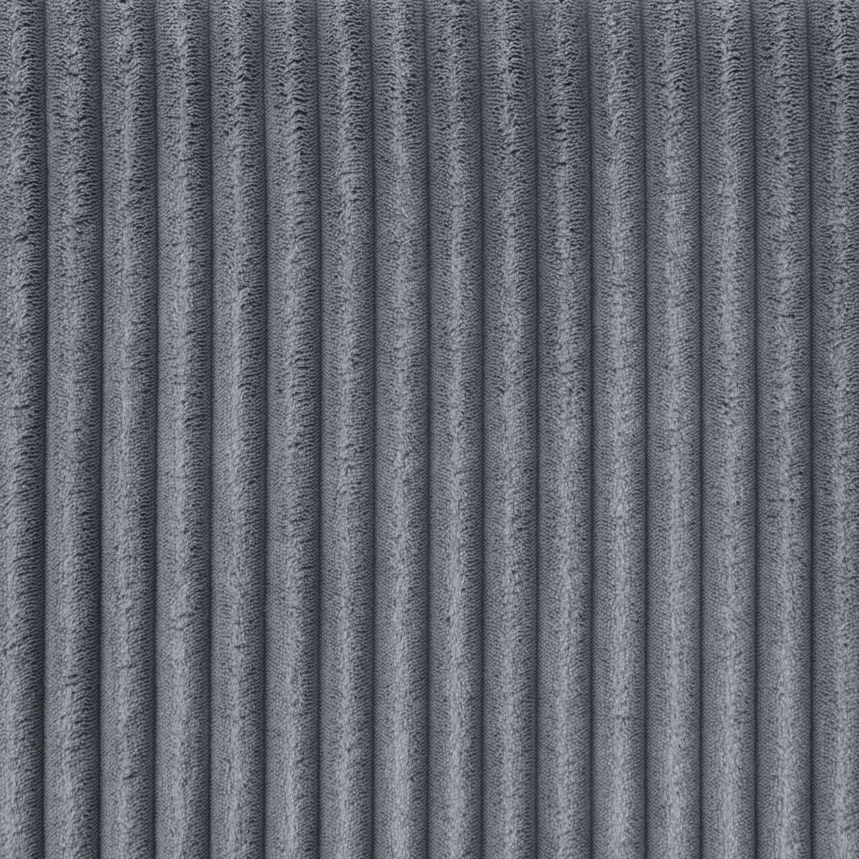 3-Piece Reversible Gray Corduroy Sectional Sofa