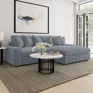 Oversized Reversible Chaise Corduroy Sectional Sofa