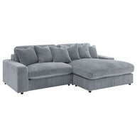 Oversized Reversible Chaise Corduroy Sectional Sofa