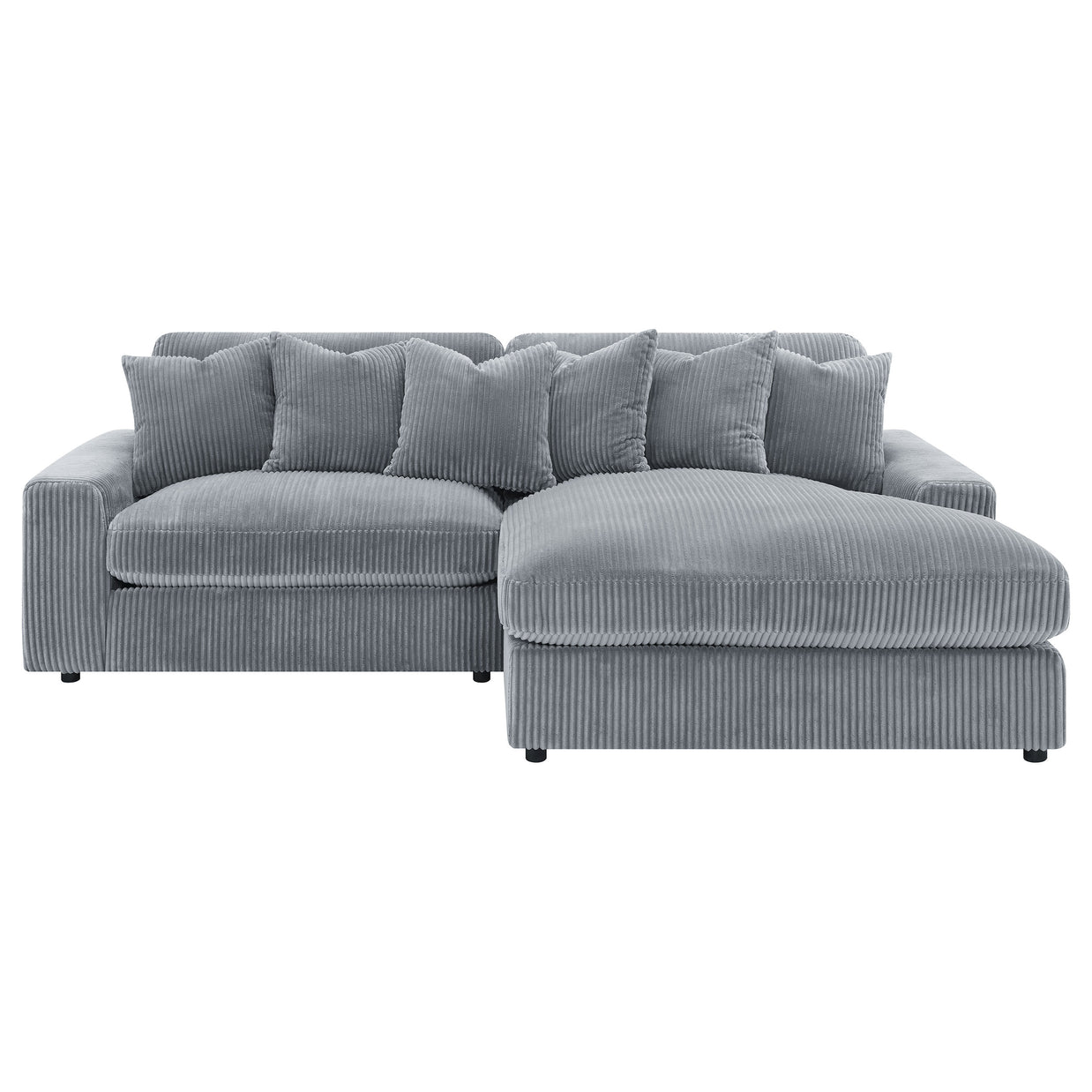 Oversized Reversible Chaise Corduroy Sectional Sofa