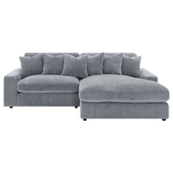 Oversized Reversible Chaise Corduroy Sectional Sofa
