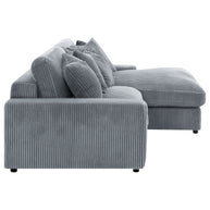 Oversized Reversible Chaise Corduroy Sectional Sofa