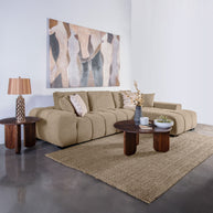 Modern Right-Facing Chaise Sectional Sofa in Upholstered Fabric | Exclusive Online Item