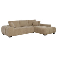 Modern Right-Facing Chaise Sectional Sofa in Upholstered Fabric | Exclusive Online Item
