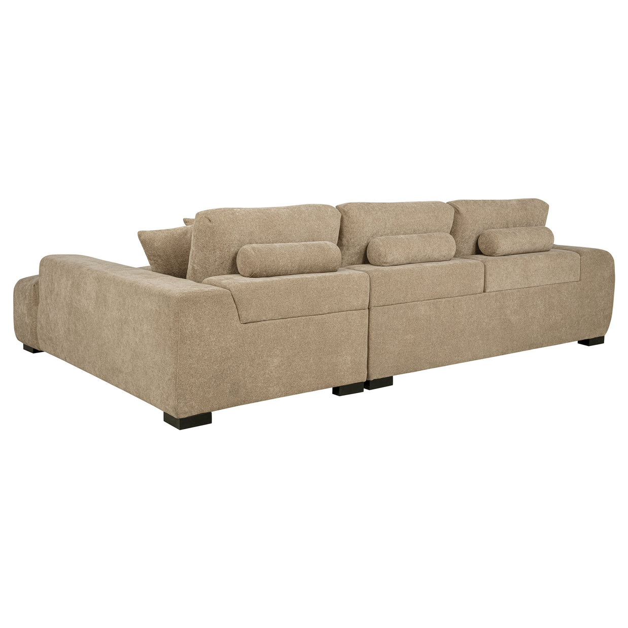 Right-Facing Chaise Sectional Sofa – Warm Fabric