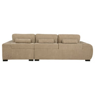 Right-Facing Chaise Sectional Sofa – Warm Fabric