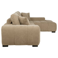 Right-Facing Chaise Sectional Sofa – Warm Fabric