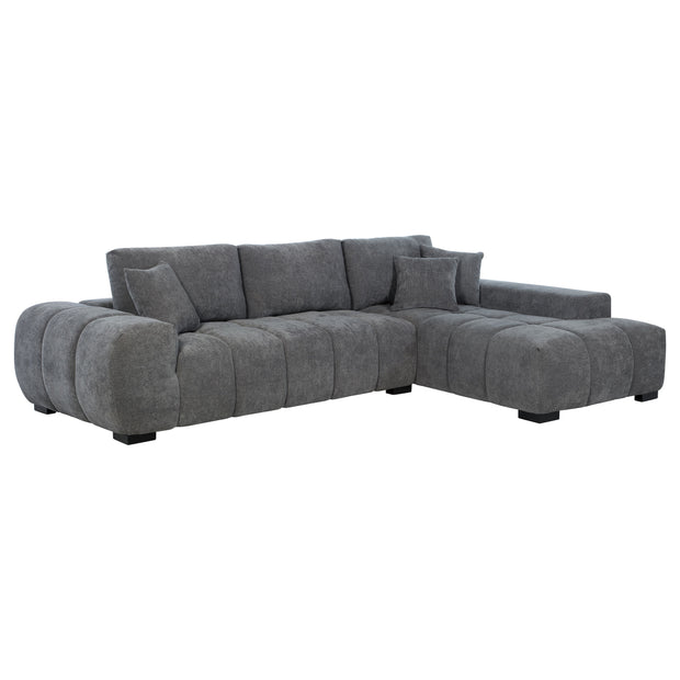 Modern Neutral Chenille Sectional