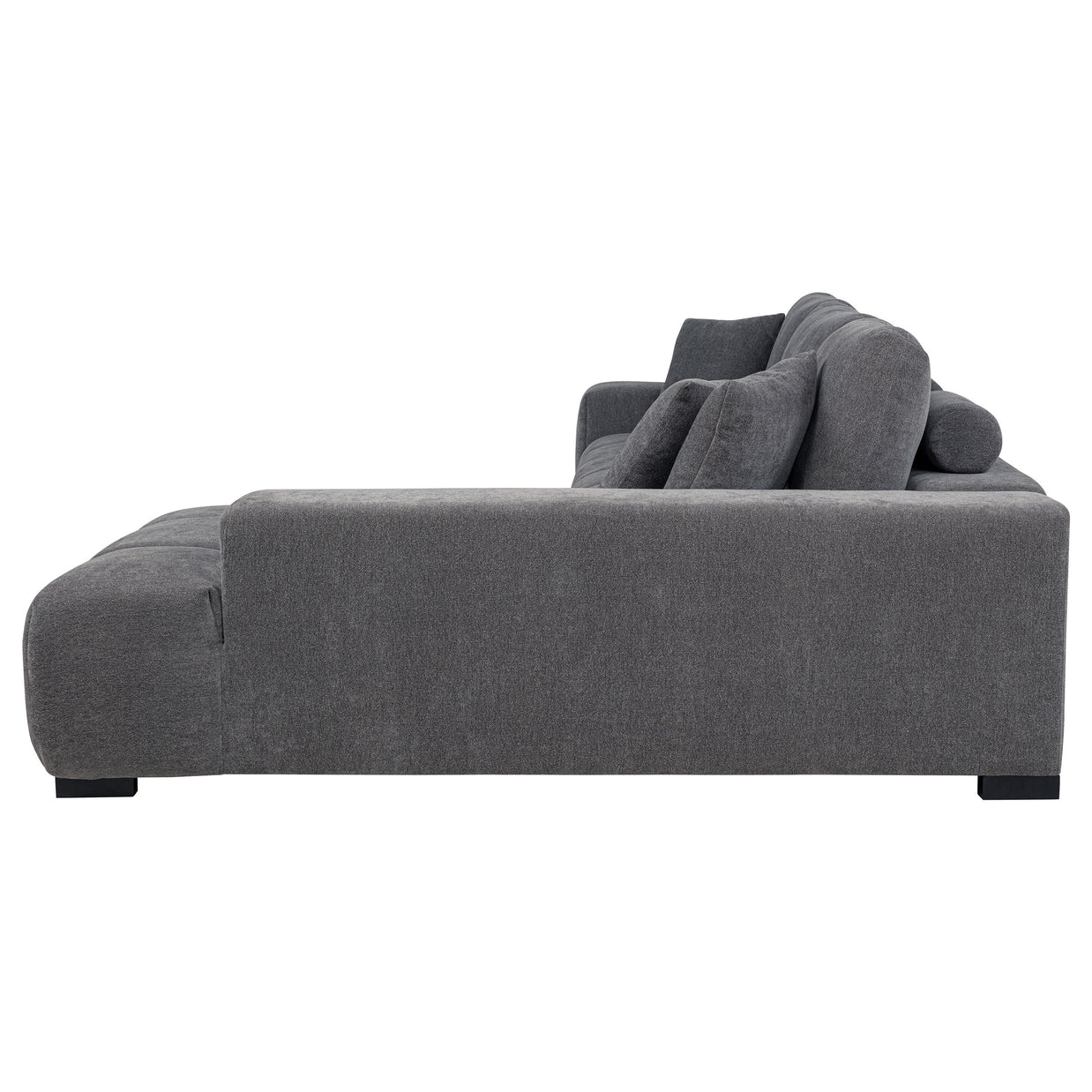 Modern Right-Facing Chaise Sectional Sofa in Upholstered Fabric | Exclusive Online Item