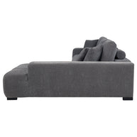 Modern Right-Facing Chaise Sectional Sofa in Upholstered Fabric | Exclusive Online Item
