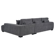 Right-Facing Chaise Sectional Sofa – Neutral Fabric