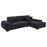 Modern Right-Facing Chaise Sectional Sofa in Upholstered Fabric | Exclusive Online Item