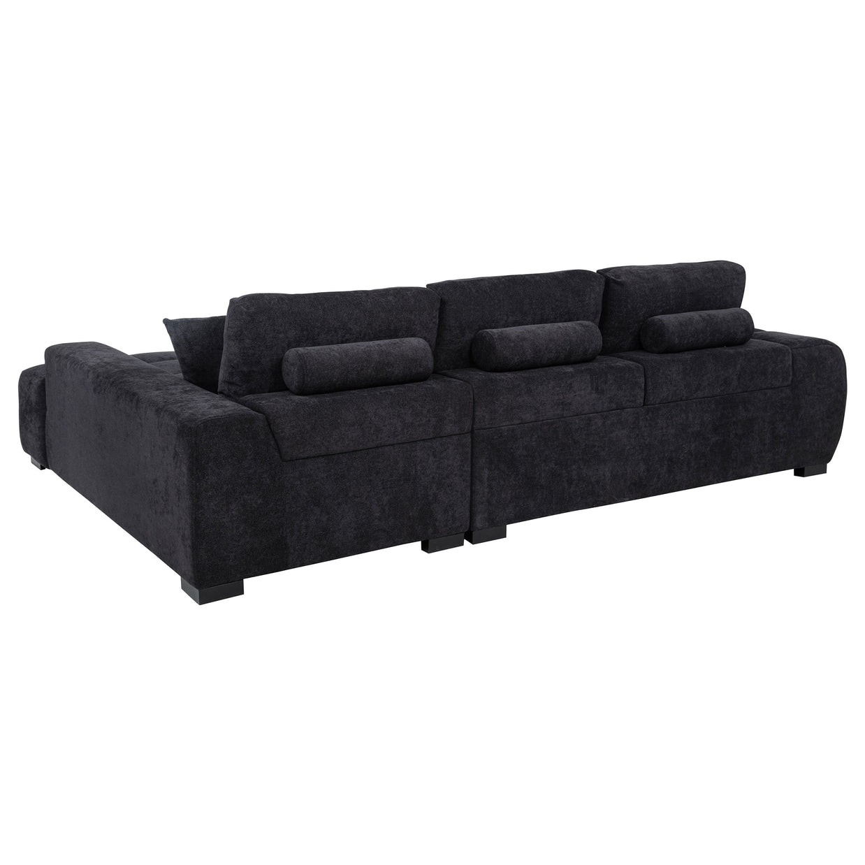 Right-Facing Chaise Sectional Sofa – Neutral Fabric