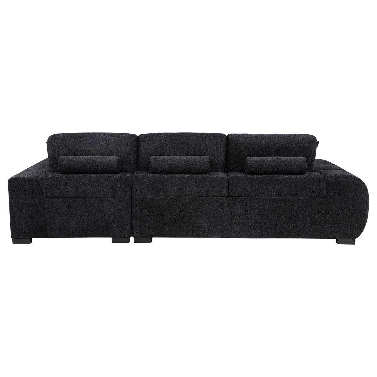 Right-Facing Chaise Sectional Sofa – Neutral Fabric