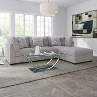 Gray 4-Piece Modular Sectional Sofa