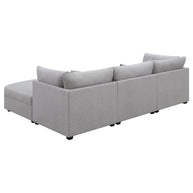 Gray 4-Piece Modular Sectional Sofa