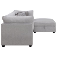 Gray 4-Piece Modular Sectional Sofa