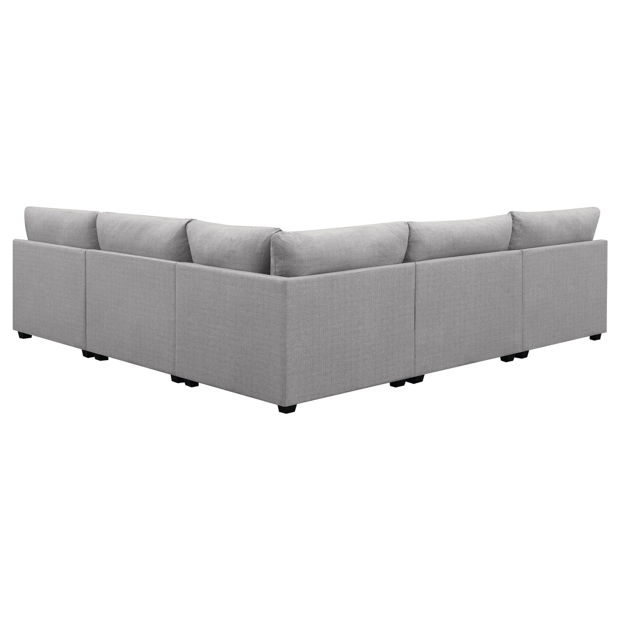 Gray 5-Piece Modular Sectional Sofa