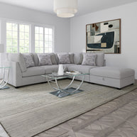 Gray 5-Piece Modular Sectional Sofa