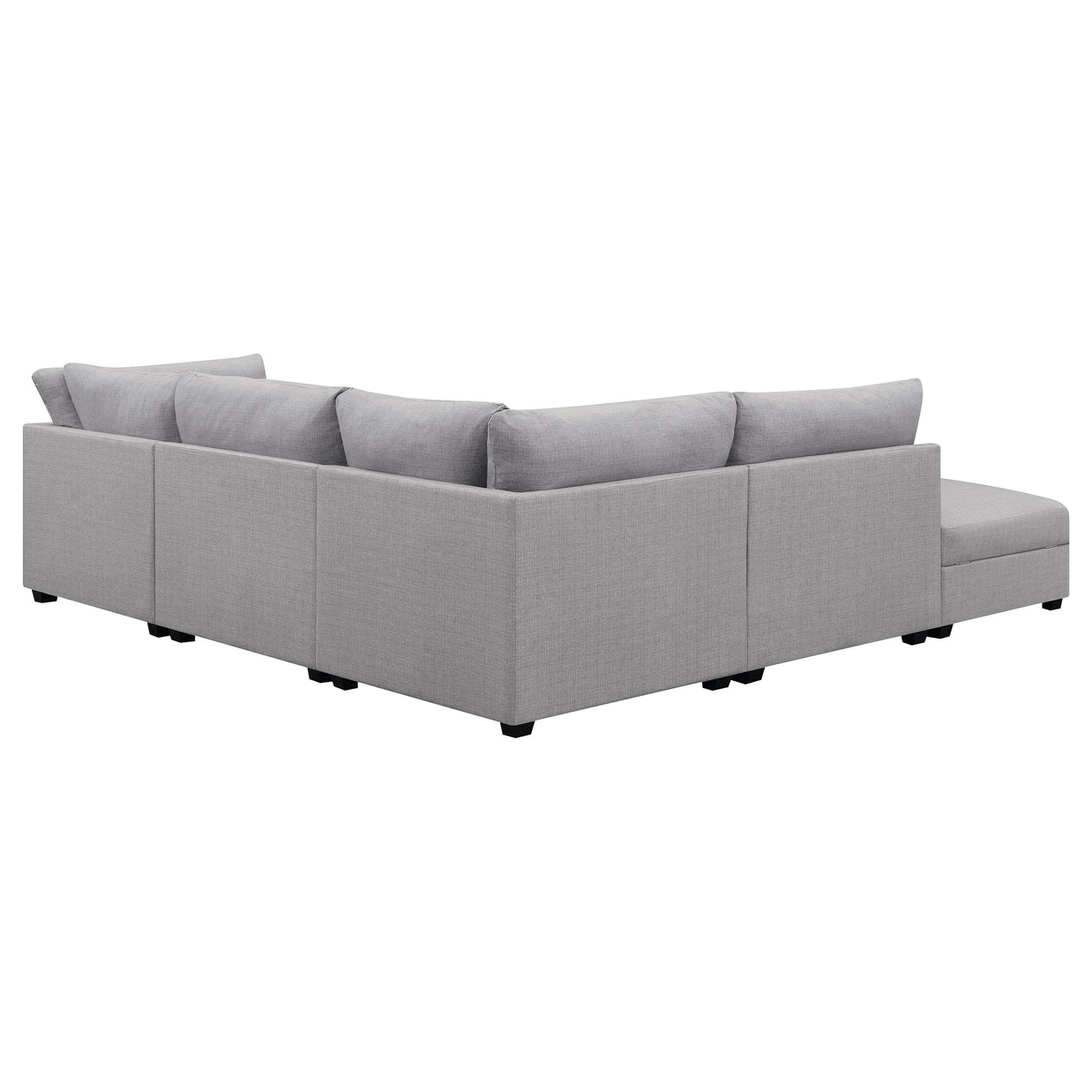 Gray 5-Piece Modular Sectional Sofa