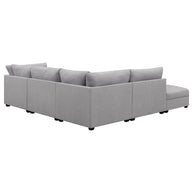 Gray 5-Piece Modular Sectional Sofa