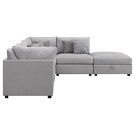 Modern Modular Sectional Sofa with Storage Ottoman