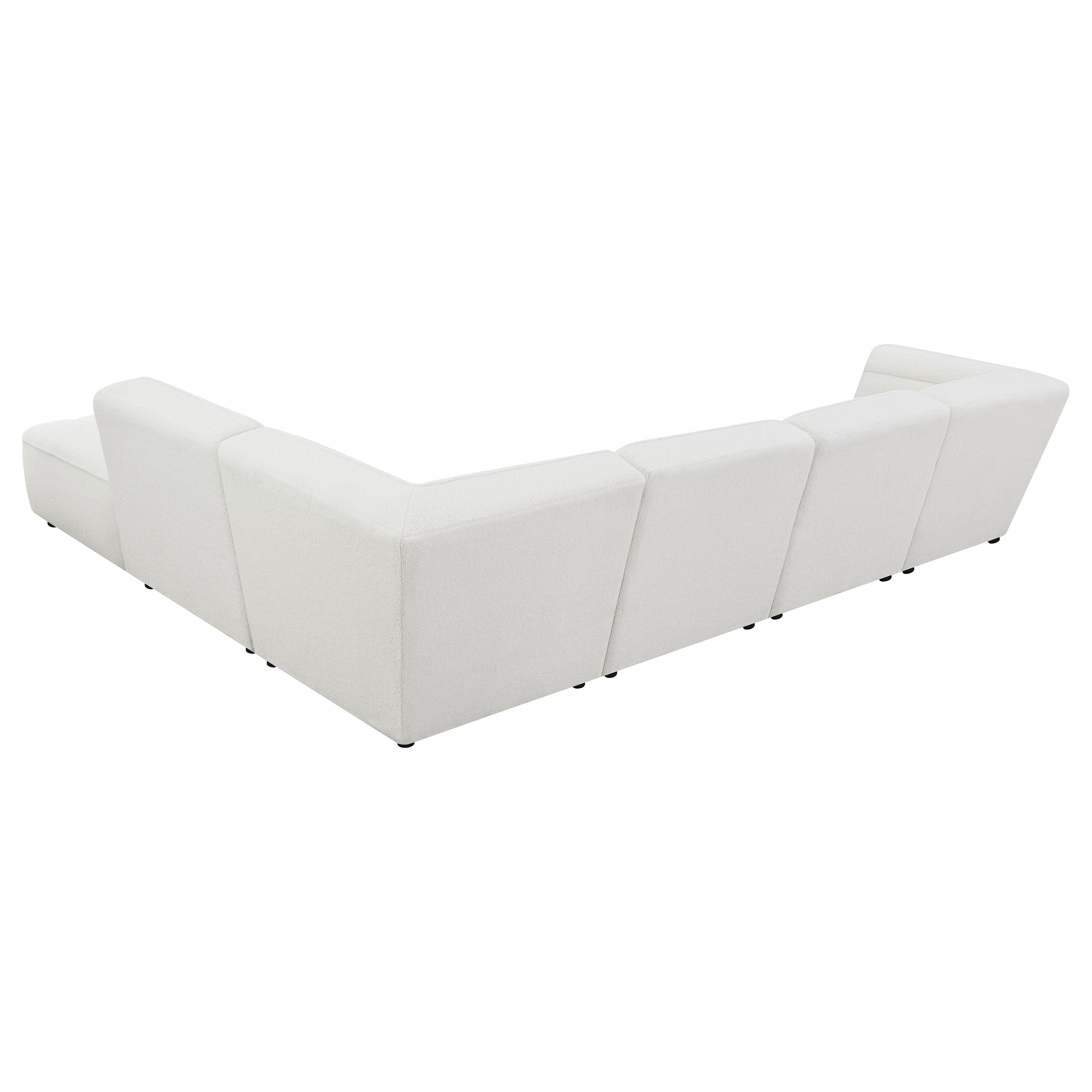 6-Piece Modular Upholstered Sectional Sofa with Ottoman