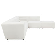 6-Piece Modular Upholstered Sectional Sofa with Ottoman