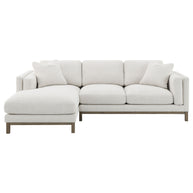 Modern Sand Upholstered Sectional Sofa
