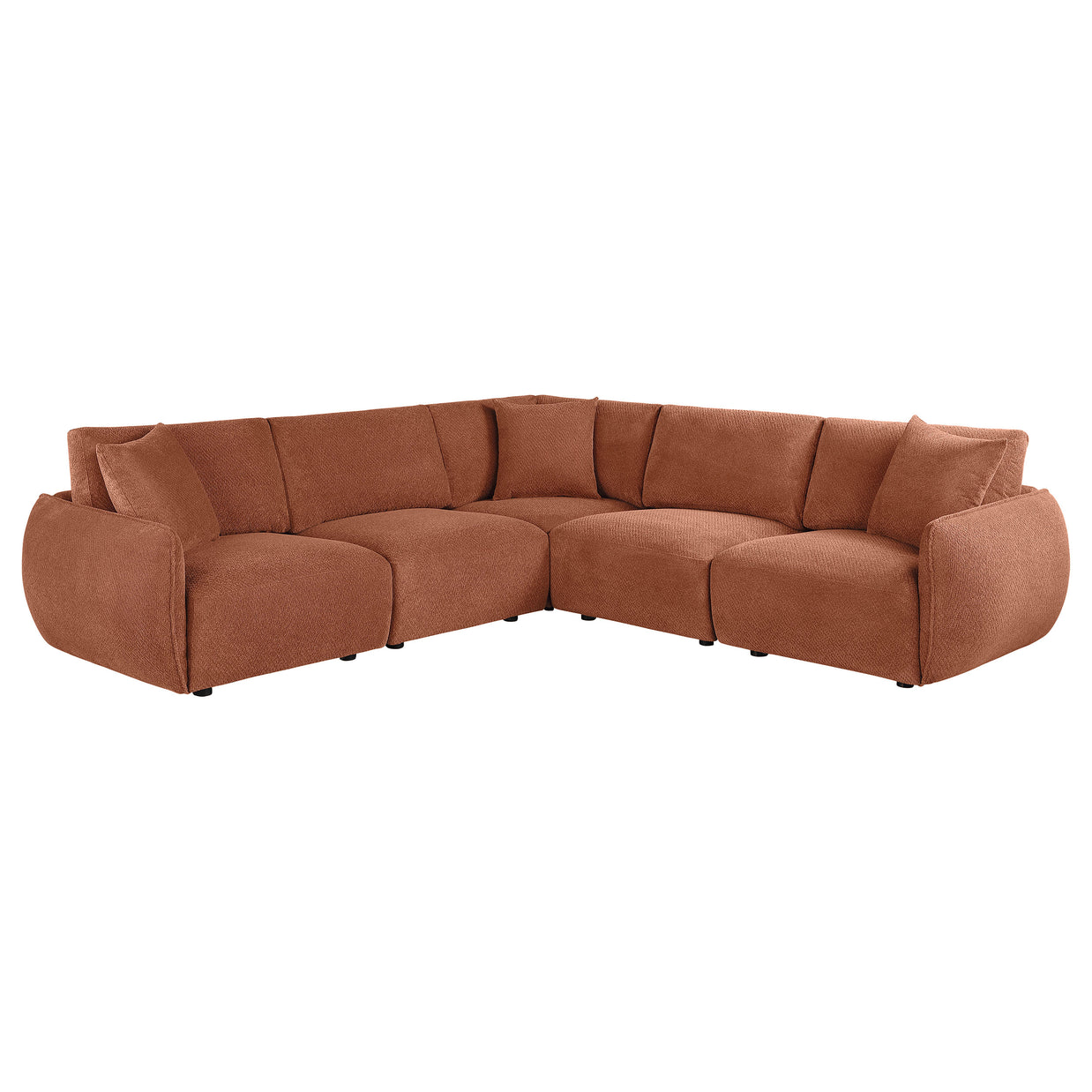 5PC Modular Chenille Sectional Sofa