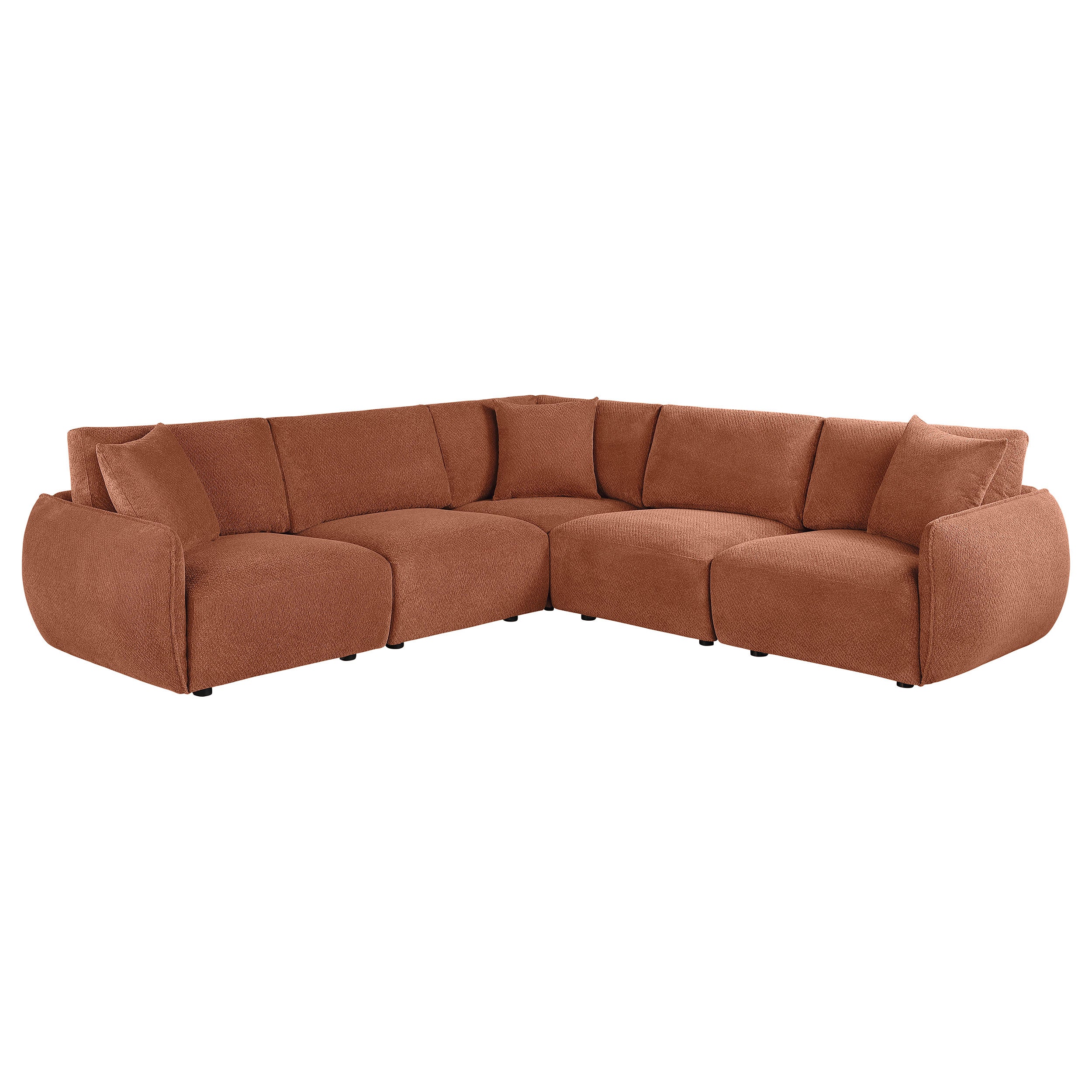 5PC Modular Chenille Sectional Sofa