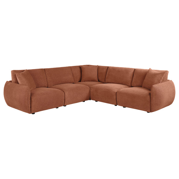 5PC Modular Chenille Sectional Sofa