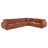6PC Modular Chenille Sectional Sofa