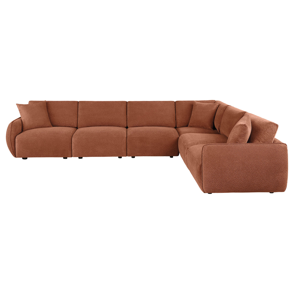 6PC Modular Chenille Sectional Sofa