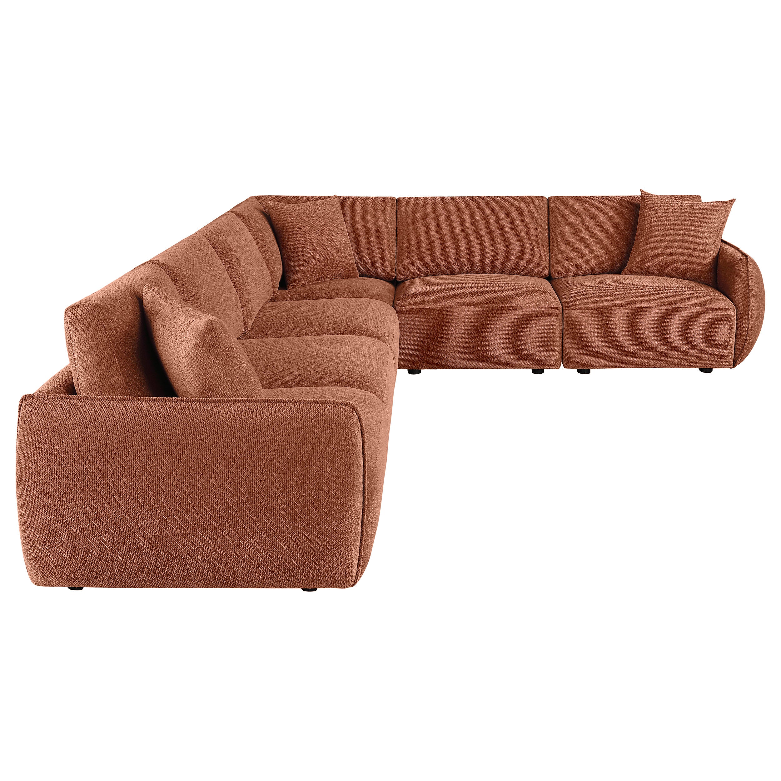 6PC Modular Chenille Sectional Sofa